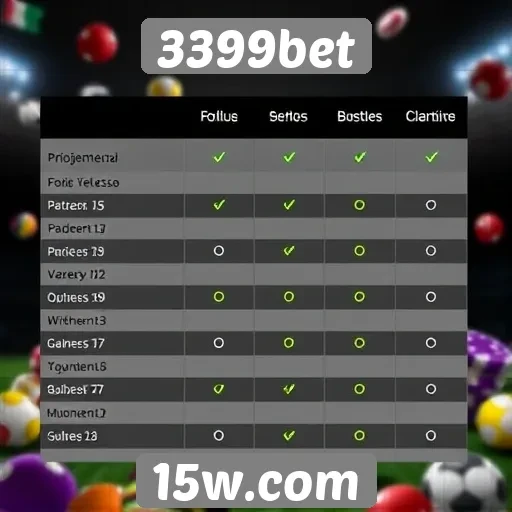 Comparação entre 3399bet e concorrentes no setor